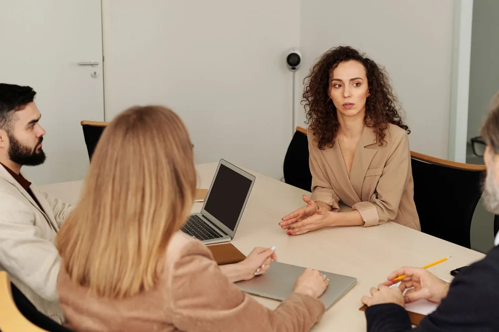A professional team collaborating